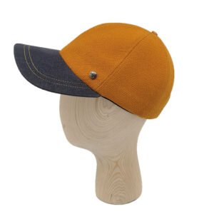 Casquette souple orange studio grimel dad cap