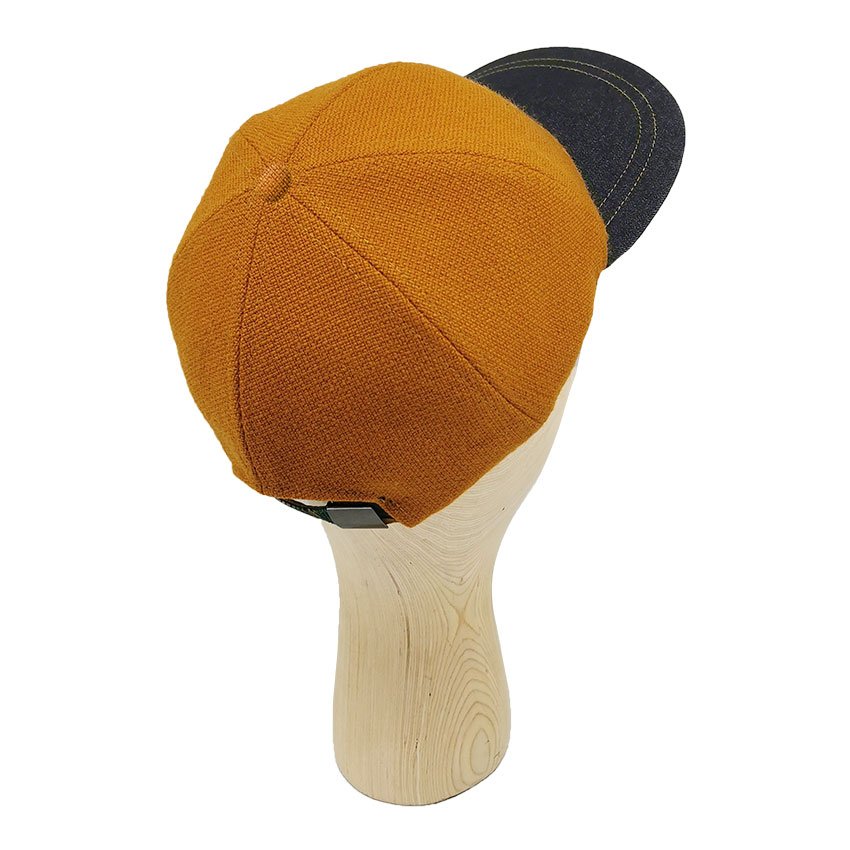 casquette souple orange artisanal dad cap