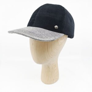 casquette noire doublée dad cap souple velours