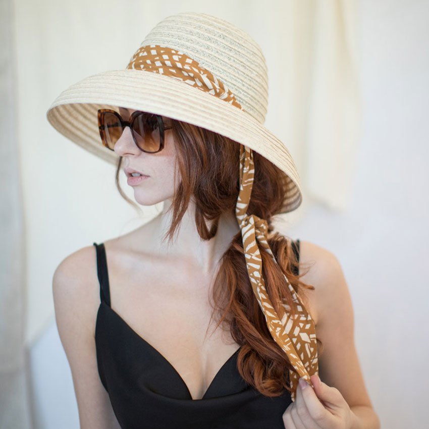 Chapeau Cloche paille moderne