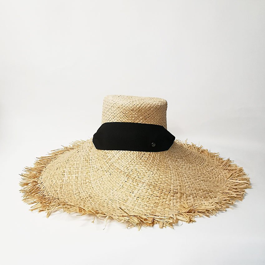 Chapeau Style Capeline Raphia Devant