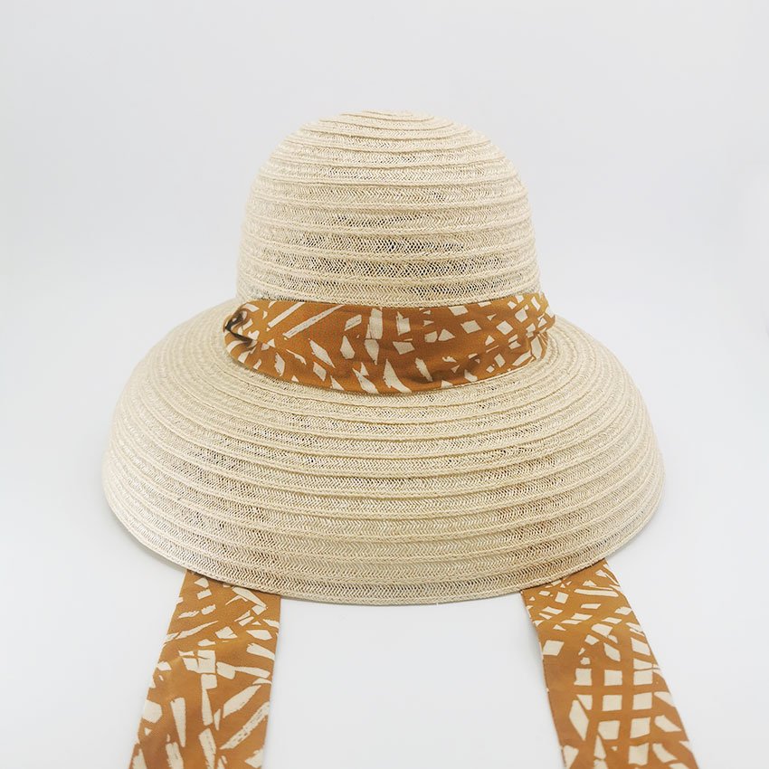 Chapeau cloche paille sisal