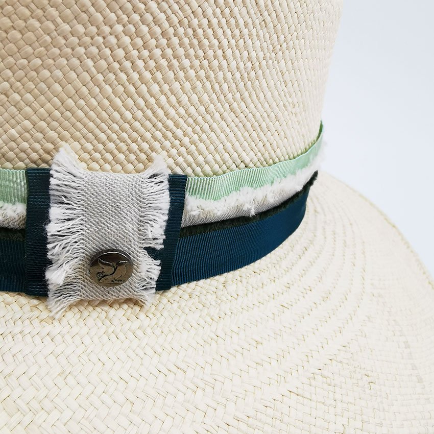 Chapeau large bord Panama Mixte