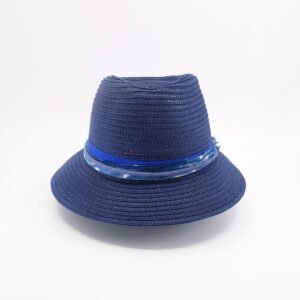 Trilby paille mixte Homme Bleu Paille Papier