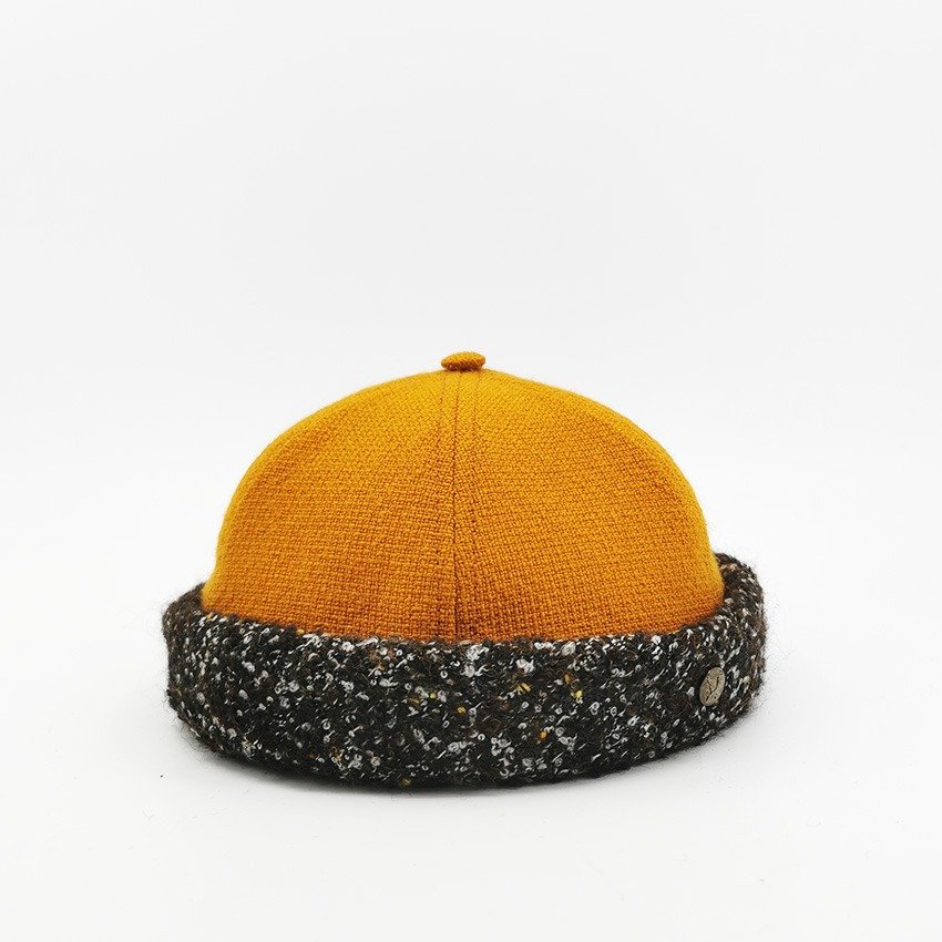 Bonnet Docker Laine Orange
