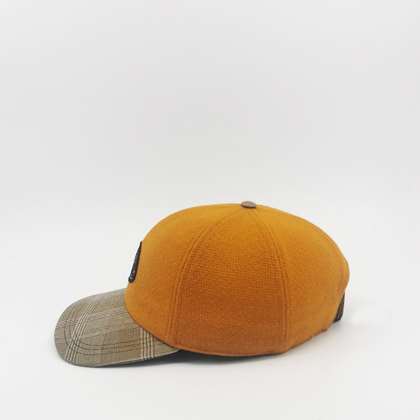 Casquette americaine Laine Orange