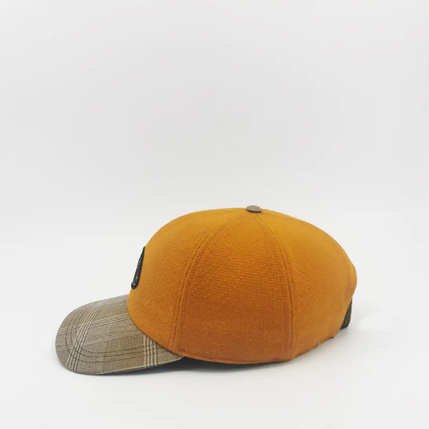 Casquette americaine Laine Orange