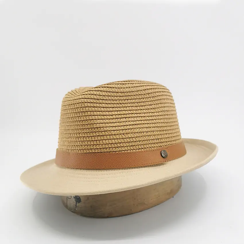 chapeau de paille homme camel