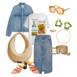 look jupe midi