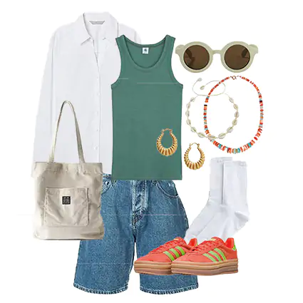 look mixte preppy pour casquette made in France