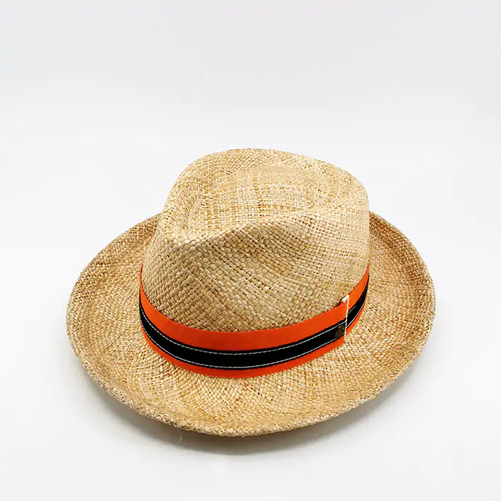 chapeau paille orange pour homme studio grimel