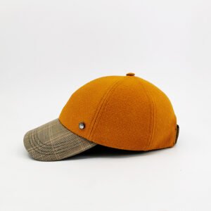 Casquette Baseball Laine Orange Made In France