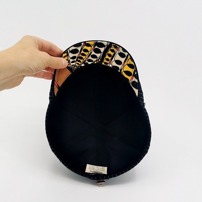 casquette raye cachemire