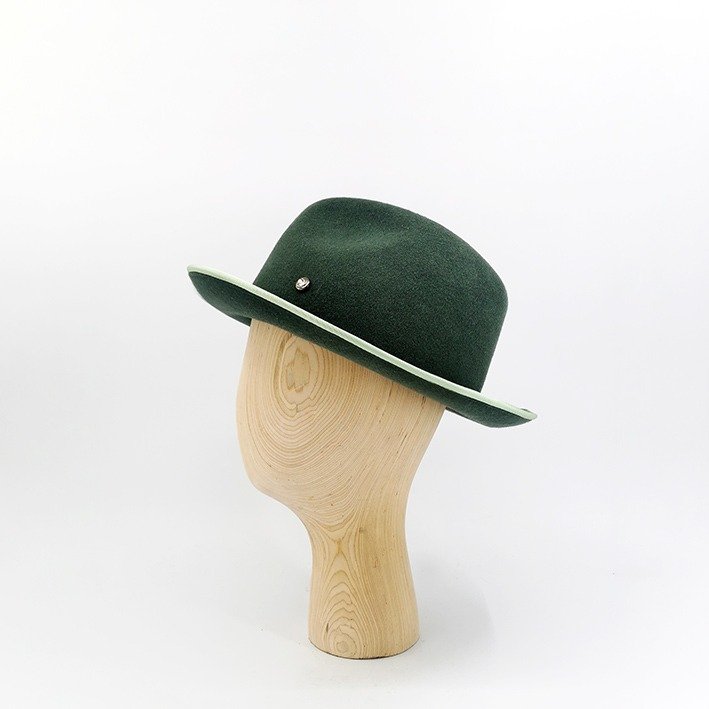 chapeau trilby vert feutre chapellerie france