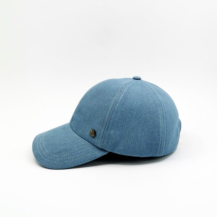 casquette en jean bleu ciel casquette dad cap 6 panel studio grimel