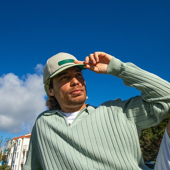 casquette trucker verte golf studio grimel