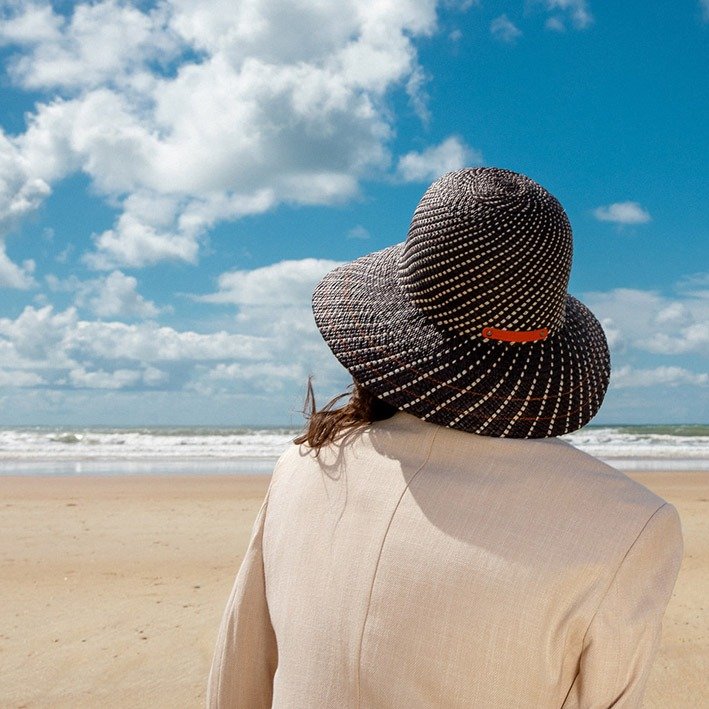 chapeau cloche panama noir