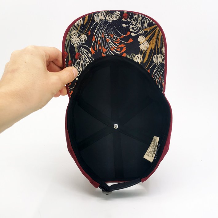 Casquette 6 panel Bordeaux Made In France