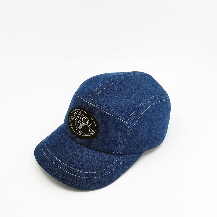 casquette en denim studio grimel 5 panels made in france